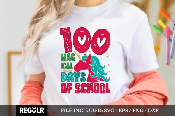 100 Magical Days of School SVG: Graphics & Crafts Asset Review