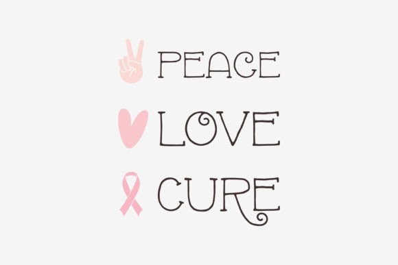Breast Cancer SVG Quote Design Love: Graphics for Crafts & Cause