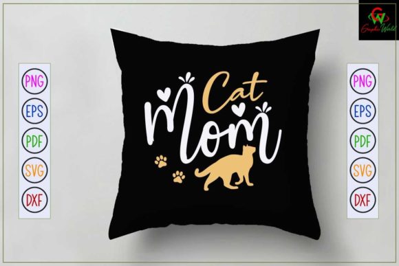 Cat Mom SVG Quote Design: Graphics for Crafts Brands