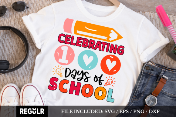 Celebrating 100 Days of School SVG: Graphics for Crafts & Content