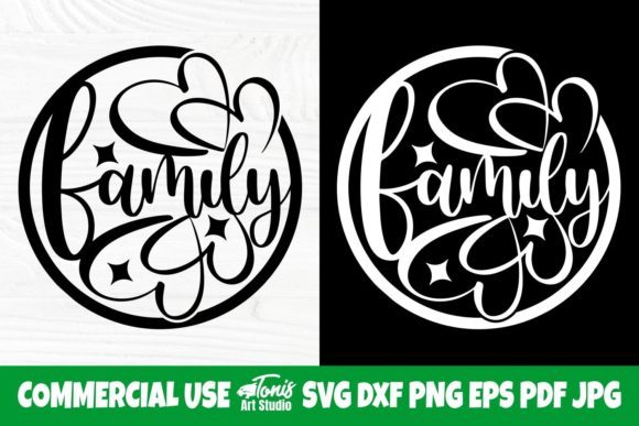 Family SVG Cut File, Farmhouse Sign Svg