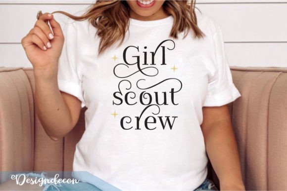 Girl Scout Crew Quote Lettering SVG for Crafts & Graphics