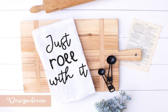 Just Roll with It Quote Lettering SVG: Graphics for Crafts & Beyond