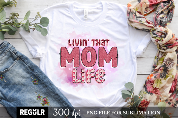 Living That Mom Life SVG: Crafts & Graphics for Local Branding