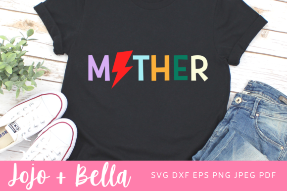 Mother Lightning Bolt SVG: Graphics for Crafts & Local Branding