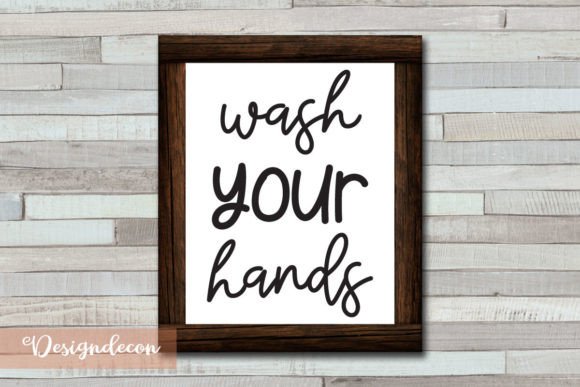 Wash Your Hands Quote Lettering SVG: Crafts & Graphics